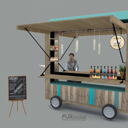 ออกแบบ ผลิต และติดตั้งร้าน : ร้าน  Kiosk KUMA KAMU บางใหญ่ นนทบุรี